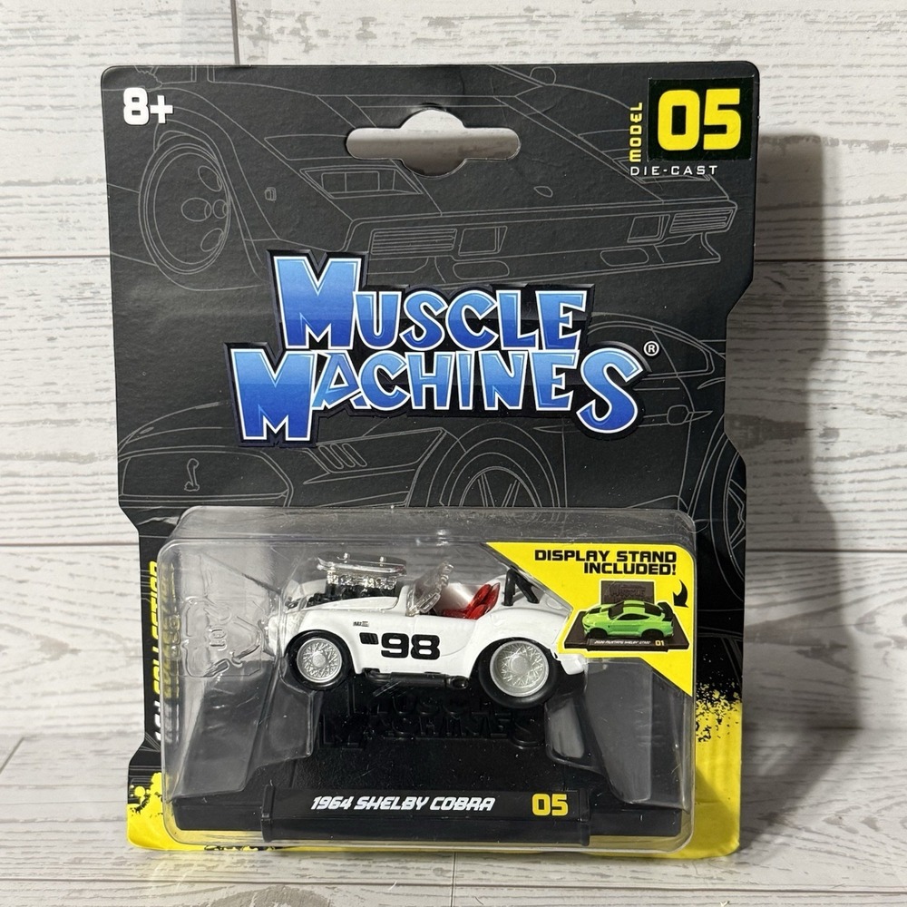 Muscle Machines 2023 Asst. 1 Model 05 1964 Shelby Cobra 1:64